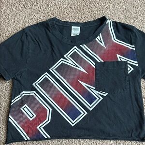 VS PINK CROPPED TEE
